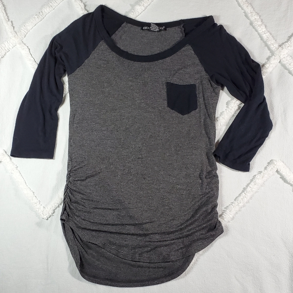 3/4 Sleeve Baseball Style Shirt